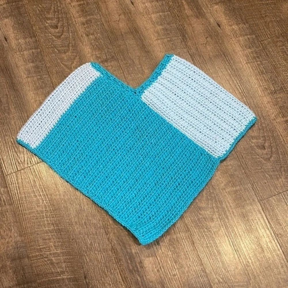 Child’s hand crocheted poncho